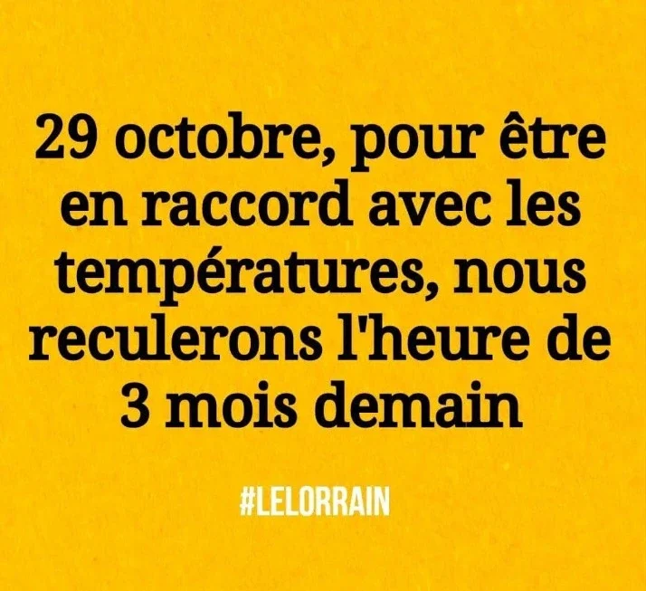 Il vaut mieux en rire qu'en pleurer, mais c'est vrai qu'on a eu l'impression d'être en juillet, alors qu'on était déjà en octobre